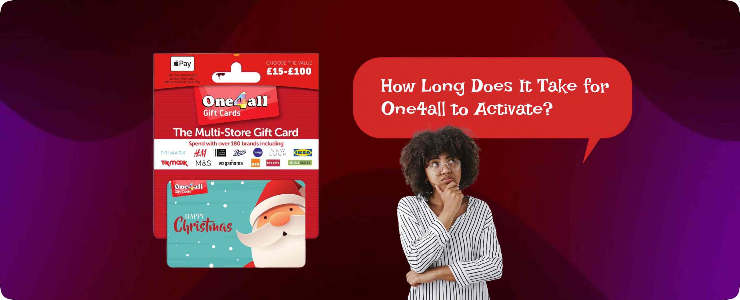 One4all activates almost instantly after purchase