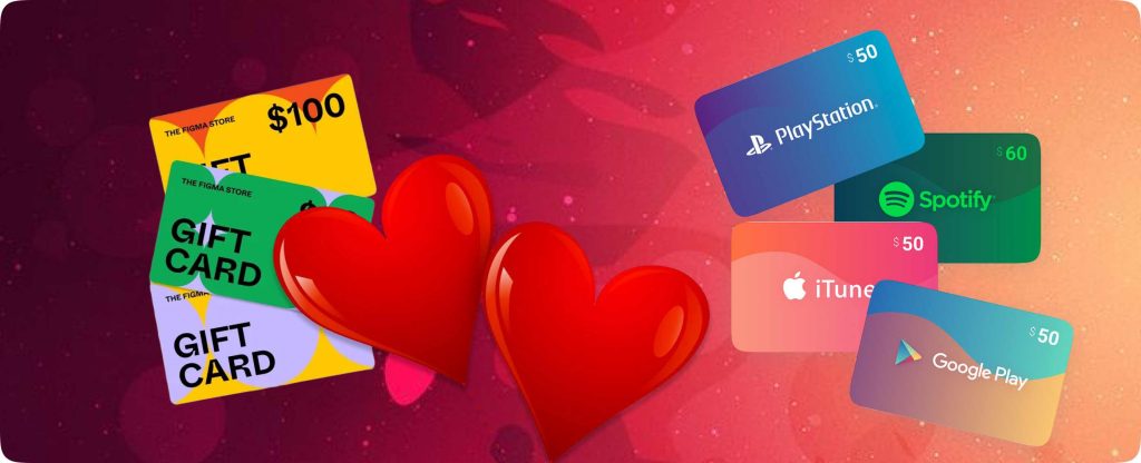 Gift Cards for Valentine’s Day 