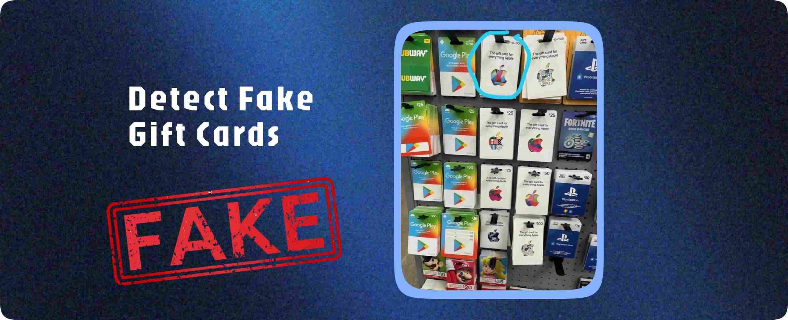 fake card, the value of the card is essentially lost