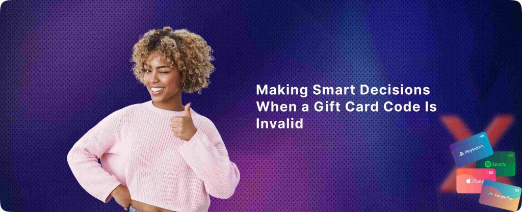 Gift Card code is invalid 