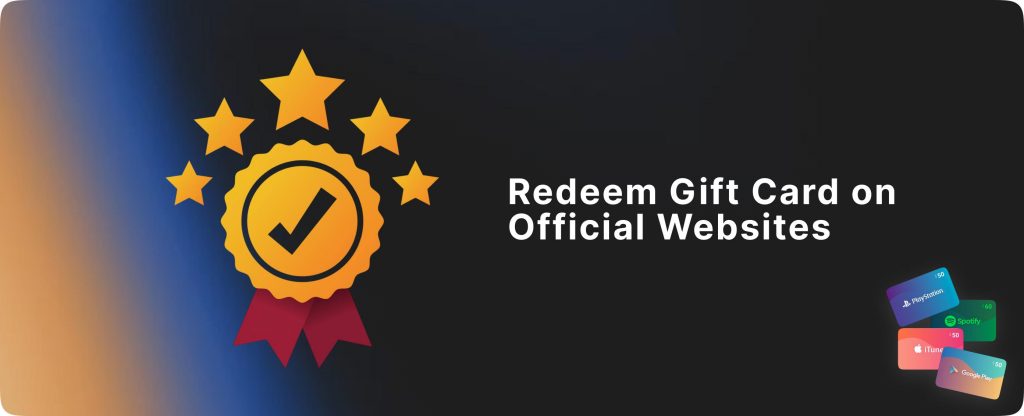 How to redeem gift card