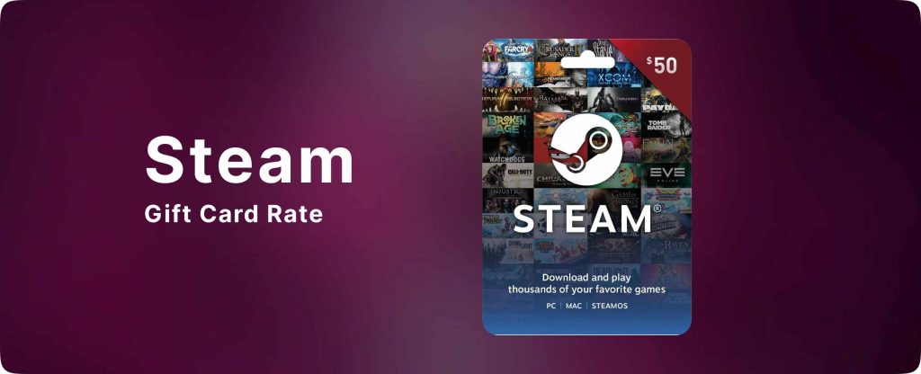 Steam gift card rates