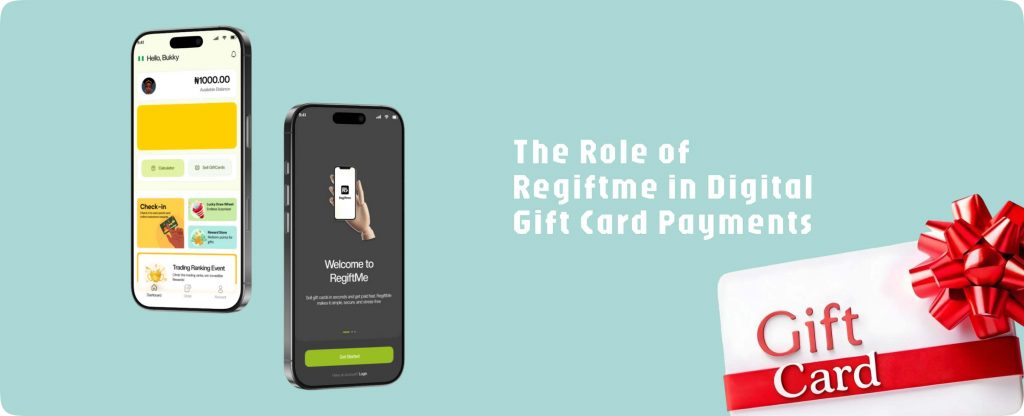 Gift card for digital payment