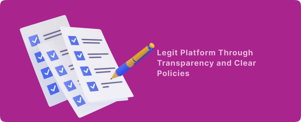 How to know legit platform 