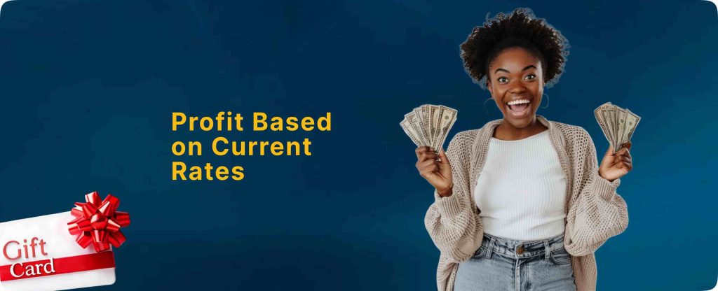 Profit base on current rates